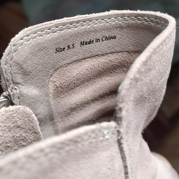 Dolce Vita “Levi” Suede Peep Toe Bootie in Gray Sz 9.5- Shipping Incl - Picture 7 of 15